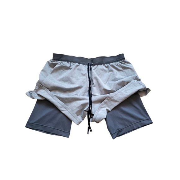 Nike Men's Grey Heather Flex Stride 2-In-1 Running Shorts - Picture 2 of 13